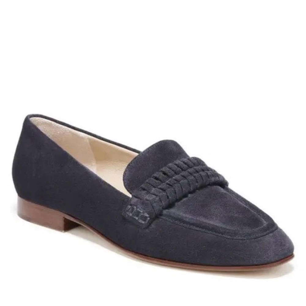 Veronica Beard Navy Suede Arlie Loafer